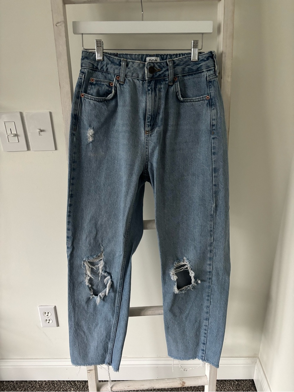 BDG Light Blue Distressed Boyfriend Jeans